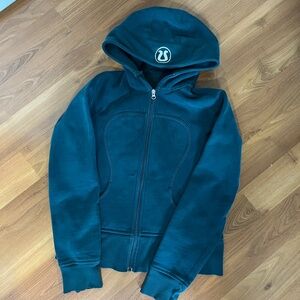 Lululemon Scuba Hoodie – Dark Green/Teal, Fits Like Medium